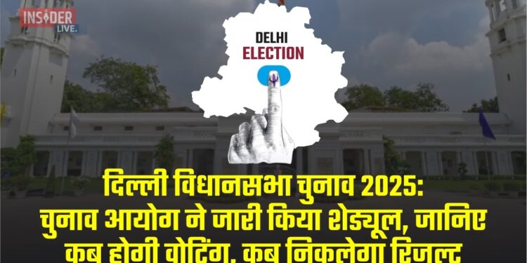 Live दिल्ली विधानसभा चुनाव 2025: चुनाव आयोग ने जारी किया शेड्यूल, जानिए कब होगी वोटिंग, कब निकलेगा रिजल्ट