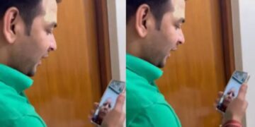 हो गई लालू और तेज प्रताप की बात !.. वायरल हो गया वीडियो कॉल