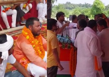 NDA सम्मेलन में बड़ा हंगामा.. बक्सर में बड़े नेताओं के सामने ही भिड़ गए कार्यकर्ता, रोकना पड़ा भाषण