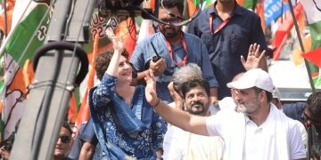 वोटर अधिकार यात्रा में राहुल गांधी और प्रियंका गांधी