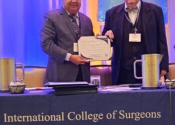 डॉ. मनीष मंडल को अमेरिकी इंटरनेशनल कॉलेज ऑफ सर्जन्स से मिला अंतरराष्ट्रीय सम्मान.. बने पहले भारतीय सर्जन