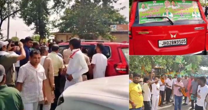 औरंगाबाद में महागठबंधन की वोट अधिकार यात्रा.. राहुल-तेजस्वी के सामने भिड़े सांसद-विधायक के अंगरक्षक