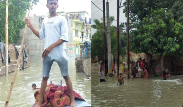 Flood In Saran: सोनार पट्टी के कठिया बाबा मंदिर तक आ रहा नाव.. सैकड़ों मकान बाढ़ की चपेट में