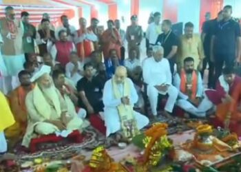 सीतामढ़ी : पुनौराधाम में मां जानकी मंदिर का शिलान्यास.. भूमि पूजन में शामिल हुए अमित शाह और नीतीश कुमार