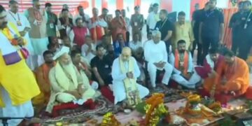 सीतामढ़ी : पुनौराधाम में मां जानकी मंदिर का शिलान्यास.. भूमि पूजन में शामिल हुए अमित शाह और नीतीश कुमार