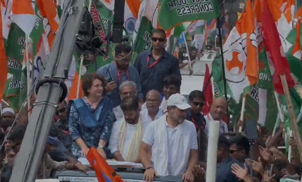 वोटर अधिकार यात्रा के 10वें दिन, राहुल गांधी संग प्रियंका भी शामिल