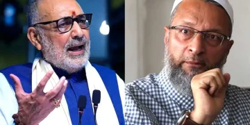 Giriraj Singh attacks Owaisi Begusarai, Bihar election 2025 political clash, AIMIM rally Begusarai news, Owaisi vs BJP Bihar politics