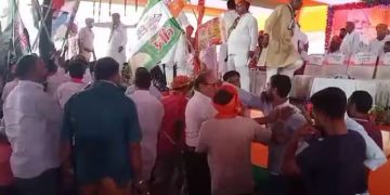 Daraunda NDA conference clash, Siwan politics Vyas Singh Ajay Singh, NDA workers fight in Bihar, BJP JDU clash Daraunda