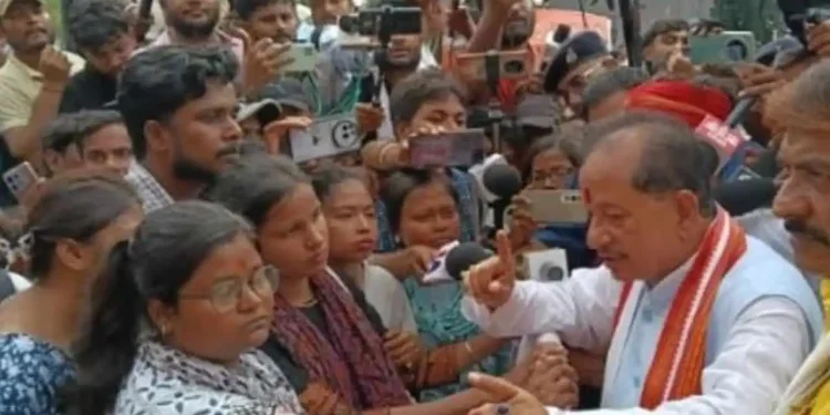 पटना बीजेपी दफ्तर प्रदर्शन, संविदा कर्मी पटना विरोध, जेपी नड्डा बिहार दौरा, विजय सिन्हा पटना प्रदर्शन