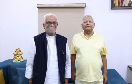 Amit Malviya on B Sudarshan Reddy Lalu Meeting, Vice President Election 2025 Controversy, INDI Alliance Candidate Justice Reddy Meets Lalu Prasad, BJP vs INDI Alliance on Vice President Polls, Patna Political Meeting 2025