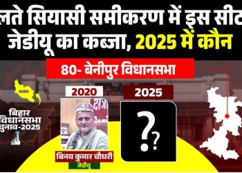 बेनीपुर विधानसभा सीट का चुनावी इतिहास Benipur Vidhan Sabha Election Bihar JDU candidate Binay Kumar Chaudhary Benipur Congress candidate Mithilesh Chaudhary Bihar दरभंगा जिले की बेनीपुर विधानसभा सीट