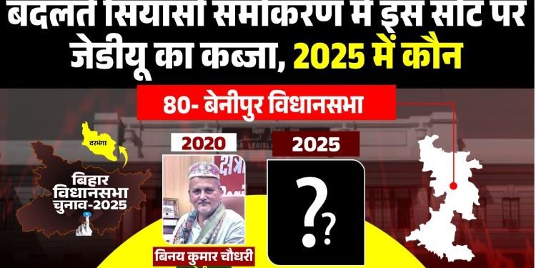 बेनीपुर विधानसभा सीट का चुनावी इतिहास Benipur Vidhan Sabha Election Bihar JDU candidate Binay Kumar Chaudhary Benipur Congress candidate Mithilesh Chaudhary Bihar दरभंगा जिले की बेनीपुर विधानसभा सीट