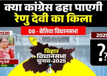 बेतिया विधानसभा क्षेत्र : क्या कांग्रेस ढहा पाएगी रेणु देवी का किला