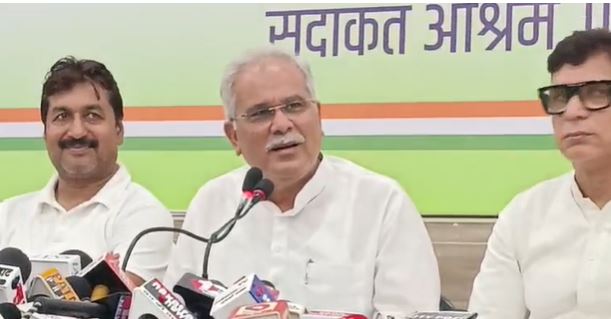 Congress CWC meeting Patna Bihar, Bhupesh Baghel attack on Modi Bihar, Rahul Gandhi Bihar election 2025, Mallikarjun Kharge Bihar politics, Nitish Kumar BJP Congress statement