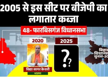 फारबिसगंज विधानसभा सीट का चुनावी इतिहास Bihar Assembly Election 2025 फारबिसगंज BJP vs Congress फारबिसगंज चुनाव फारबिसगंज सीट का जातीय समीकरण Vidya Sagar Kesari BJP फारबिसगंज जीत