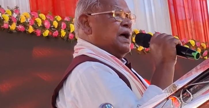 Jitan Ram Manjhi Speech in Saharsa Bihar Politics Land Reform योजना मांझी Bihar Vidhan Sabha Election 2025 हम पार्टी Indira Awas Yojana Criticism by Manjhi Jitan Ram Manjhi Bihar गरीबों की राजनीति