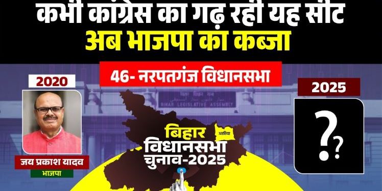 Narpatganj Vidhan Sabha Election 2025 analysis नरपतगंज विधानसभा सीट का चुनावी इतिहास BJP candidate Jay Prakash Yadav Narpatganj RJD candidate Anil Kumar Yadav Bihar Election Muslim Yadav caste equation in Narpatganj