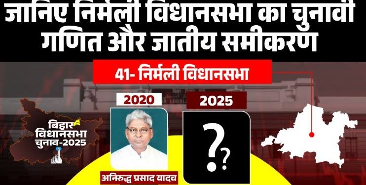 निर्मली विधानसभा चुनाव 2025, Nirmali Vidhansabha Supaul Bihar, अनिरुद्ध प्रसाद यादव जेडीयू विधायक, निर्मली विधानसभा का इतिहास, Nirmali Election Analysis 2025