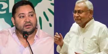 Sharadiya Navratri 2025 Bihar Durga Mandir Crowd Nitish Kumar Navratri Wishes Bihar Tejashwi Yadav on Navratri 2025 Bihar Leaders Celebrate Sharadiya Navratri