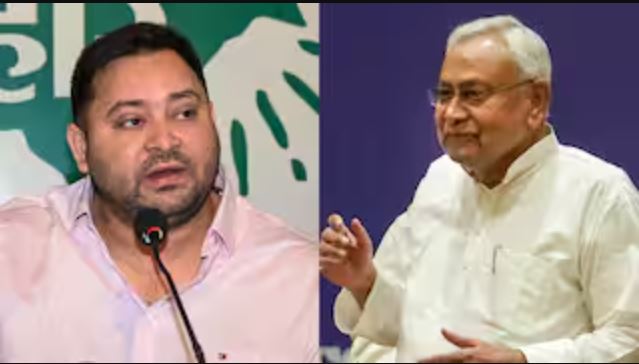 Sharadiya Navratri 2025 Bihar Durga Mandir Crowd Nitish Kumar Navratri Wishes Bihar Tejashwi Yadav on Navratri 2025 Bihar Leaders Celebrate Sharadiya Navratri