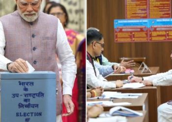 Vice President Election 2025 Parliament Voting CP Radhakrishnan NDA Candidate Vice President Sudarshan Reddy INDIA Block Candidate Election Narendra Modi Voting Vice President Election