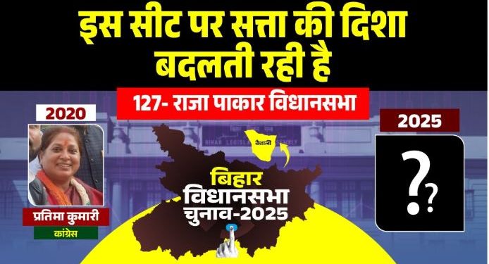 राजा पाकर विधानसभा चुनाव 2025, Raja Pakar Vidhan Sabha seat analysis, Bihar election Raja Pakar, Vaishali district politics