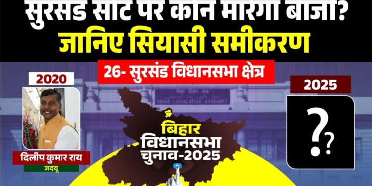 सुरसंड विधानसभा चुनाव 2020 परिणाम Dilip Rai JDU winner Surasand seat Abu Dojana RJD candidate Surasand Surasand Vidhansabha caste equation Bihar सीतामढ़ी जिले की सुरसंड विधानसभा सीट