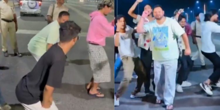 जब रात को मरीन ड्राइव पर ठुमका लगाने लगे तेजस्वी यादव.. परिवार के साथ की मस्ती