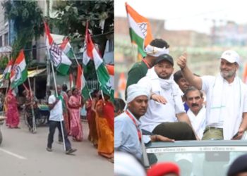 INDIA is Ready to March.. रात से ही गांधी मैदान में जुटे हैं महागठबंधन के कार्यकर्ता