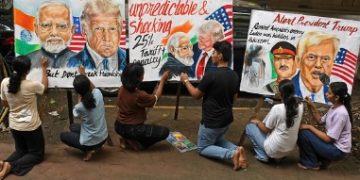 अमेरिकी राष्ट्रपति के खिलाफ विरोध प्रदर्शन, ट्रंप वापस जाओ’ के नारे लगे