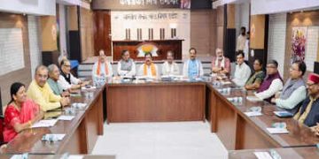 Bihar BJP meeting Patna photo, Dilip Jaiswal BJP Bihar image, Dharmendra Pradhan Bihar meeting, Bihar BJP 110 seat list chart