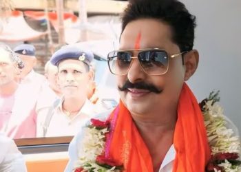 Anant Singh nomination Bihar photo, Mokama election 2025 image, Neelam Devi MLA picture, JDU RJD Bihar seat sharing visuals, Bihar election first phase nomination photo
