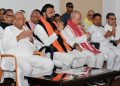 Bihar BJP meeting with Manjhi, BJP seat sharing NDA Bihar, Dharmendra Pradhan Bihar election strategy, Chirag Paswan BJP talks, Bihar NDA alliance 2025 news