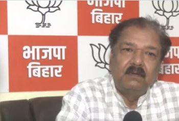 PM Modi Bihar Visit 2025 Muzaffarpur Rally photo Dilip Jaiswal Press Conference Bihar BJP image Bihar Political Rally October 2025 PM Modi addressing crowd in Bihar 2025 NDA Five Pandav Bihar Politics visual