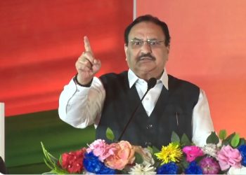 JP Nadda Bihar Rally Speech Image, JP Nadda addressing crowd in Maner Bihar, BJP election campaign Bihar 2025, JP Nadda targets Lalu Yadav