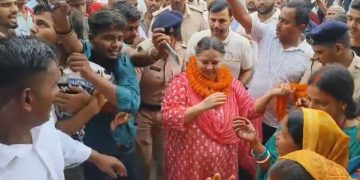 मीसा भारती रोड शो राघोपुर में Misa Bharti campaigning for Tejashwi Yadav in Raghopur RJD election campaign Bihar 2025 लालू परिवार की राजनीति बिहार चुनाव में फिर चर्चा में Tejashwi Yadav RJD Raghopur rally