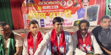 Mukesh Sahani addressing media in Darbhanga on Bihar politics 2025 Nitish Kumar Bihar CM political controversy statement VIP party rally in Darbhanga Bihar Mukesh Sahani speech Bihar election 2025 youth leadership vs old leadership debate