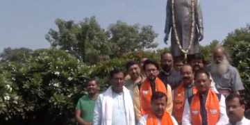 Yogi Adityanath Bihar rally, Nitin Naveen nomination Bankipur, Samrat Chaudhary Munger Tarapur, Arjun Ram Meghwal Bihar election, NDA leaders Bihar 2025