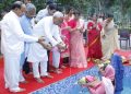 Nitish Kumar performing Chhath Puja with family at 1 Aney Marg Chirag Paswan offering Arghya to setting sun in Patna Samrat Choudhary performing Chhath Puja in Tarapur, Munger Nityanand Rai taking selfie with devotees at Ganga Ghat Hajipur Women devotees offering Arghya during Chhath Puja in Bihar