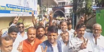 Bihar Election 2025 nomination news, Khesari Lal Yadav nomination crowd, Maithili Thakur BJP candidate Bihar, Ashok Singh NDA Bihar, Jivesh Mishra nomination Darbhanga, Bihar election rally 2025