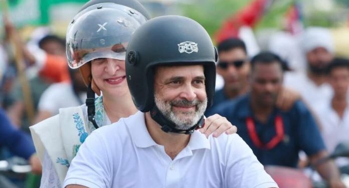 Priyanka Gandhi Bihar Rally Image, Tejashwi Yadav Campaign Photo, Rahul Gandhi Bihar Election Photo, Mahagathbandhan Bihar Campaign Image, Congress Bihar Election Strategy Picture