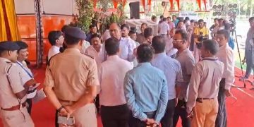 पटना गांधी मैदान रावण दहन तैयारी, पटना ट्रैफिक डायवर्जन मैप, रावण दहन कार्यक्रम की सुरक्षा व्यवस्था, प्रमंडलीय आयुक्त स्थल निरीक्षण, पटना दशहरा कमिटी ट्रस्ट