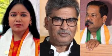 Ajay Nishad BJP joining photo, Sangeeta Kumari resignation Bihar image, Arun Kumar JDU joining picture, Bihar political dalbadal 2025 photo, Bihar election leaders change image