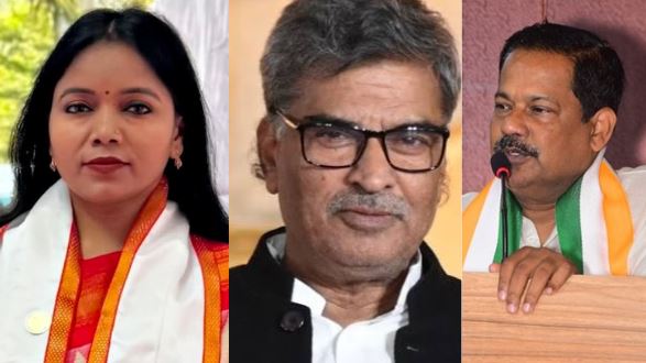 Ajay Nishad BJP joining photo, Sangeeta Kumari resignation Bihar image, Arun Kumar JDU joining picture, Bihar political dalbadal 2025 photo, Bihar election leaders change image