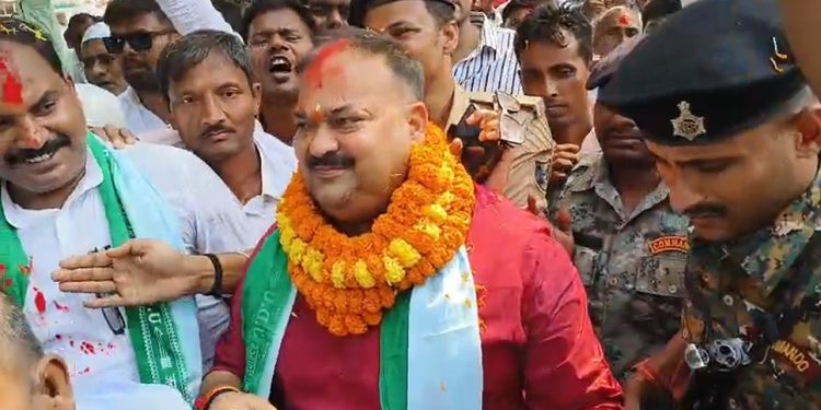 siddharth-patel-nomination-vaishali-2025 jdu-candidate-siddharth-patel-bihar-election nitish-kumar-vaishali-development-programs vaishali-election-2025-jdu-news