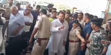 Lalu Yadav Land for Job Case Hearing Image, Rabri Devi Delhi Arrival Photo, Tejashwi Yadav Court Case Image, Lalu Family in Delhi Picture