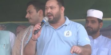 Tejashwi Yadav Saharsa rally 2025 Mahagathbandhan Bihar election campaign Tejashwi Yadav addressing public Bihar Bihar election 2025 campaign rallies NDA vs Mahagathbandhan Bihar elections