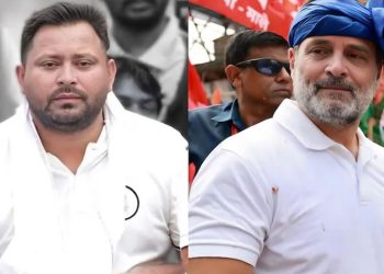 Tejashwi Yadav leaving for Delhi for seat sharing meeting Rahul Gandhi and Tejashwi Yadav meeting on Bihar Mahagathbandhan strategy Lalu Prasad Yadav and Rabri Devi at Patna Airport en route Delhi JMM spokesperson Manoj Pandey addressing media on seat sharing ultimatum Congress headquarters Delhi meeting for Bihar election strategy