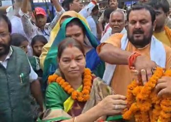 Veena Devi nomination Mokama, Surajbhan Singh wife Veena Devi Bihar, Anant Singh Mokama election news, Bihar Bahubali politics 2025