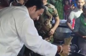 तेज प्रताप यादव का अनोखा अंदाज,  रोड किनारे बनाई जलेबी और स्वाद भी चखा